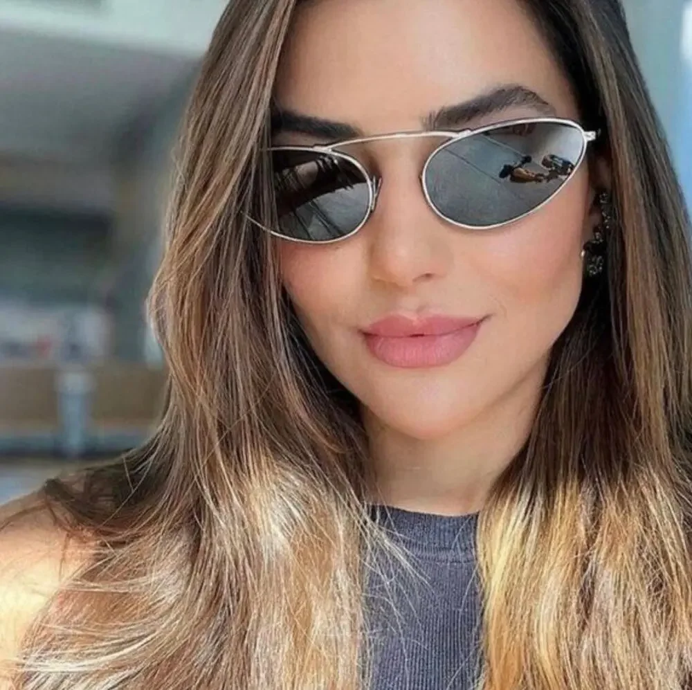 NEW Saint Laurent SL538 Silver Grey Metal Sunglasses